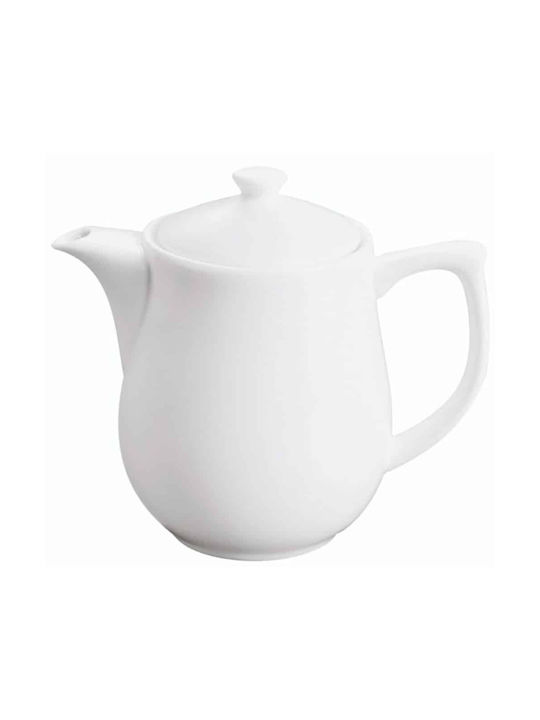 GTSA Τσαγιέρα Πορσελάνης Λευκή 700ml