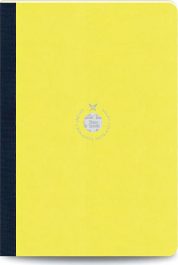 The Writing Fields Flex Σημειωματάριο Α4 80 Φύλλων Ριγέ Κίτρινο