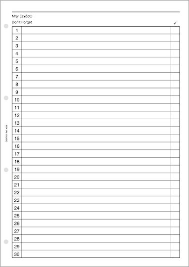 Contax Replacement Pages Diary A4