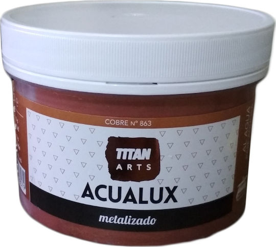 Titan Acualux Metal No 863 Υγρό Χρώμα Χειροτεχνίας Καφέ για Ξύλο Μεταλλικό Cobre No863 250ml