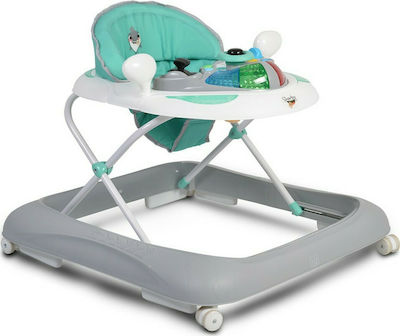 Cangaroo Sharky Baby Walker with Music for 6+ Months Green