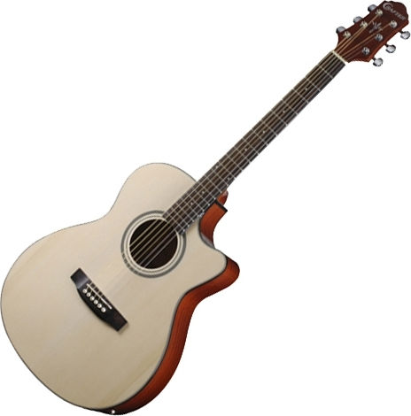 Crafter Semi-acustic Chitară HTC-24EQ Chitare acustice cu decupaj Natural