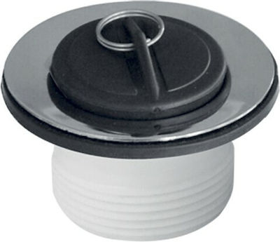 Viospiral Kunststoff Ventil Spülbecken mit Ausgang 64mm Silber