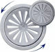 Viospiral Gestell Boden mit Durchmesser 120mm Silber