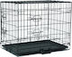 Glee Small Wire Dog Cage Small with 2 Doors Black 63x44x50.5cm