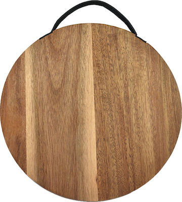 InTheBox Round Wooden Chopping Board Brown 28x28cm