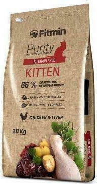 Fitmin Purity Kitten Hrană Uscată pentru Pisici Tinere cu Pui / Pește 10kg