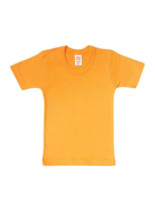 Nina Club Kinder Unterhemd Kurzärmelig Orange 1Stück