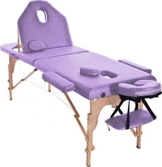 SuperOrtho Pat Portabil/Pliabil Violet Din Lemn 192x70cm