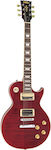 Vintage V100T ReIssued Ηλεκτρική Κιθάρα 6 Χορδών με Ταστιέρα Rosewood και Σχήμα Les Paul Flamed Trans Wine Red