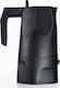 Alessi Stovetop Espresso Pot 3 Cups Black