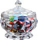 Homestyle Фонтанера Стъклен с Капак 8x8см Transparent