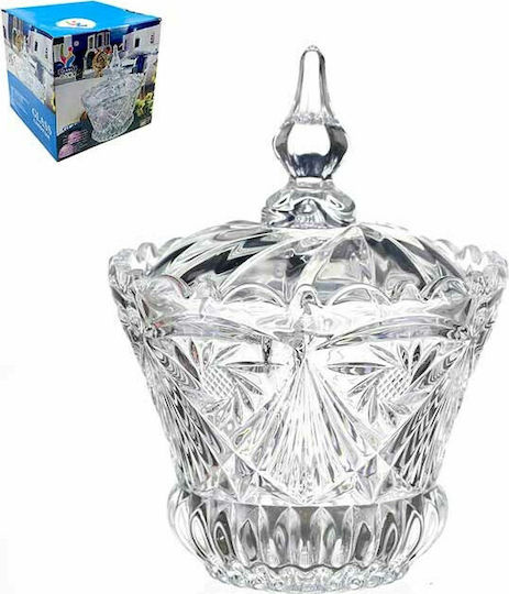 Homestyle Винтидж Фонтанера Стъклен с Капак 16x16x22.5см Transparent Homestyle Винтидж Фонтанера Стъклен с Капак 16x16x22.5см Transparent