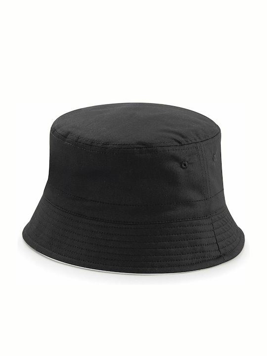 Beechfield B686 Fabric Hat Bucket Black / Light Grey