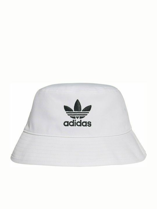 Adidas Trefoil Υφασμάτινo Ανδρικό Καπέλο Στυλ Bucket Λευκό