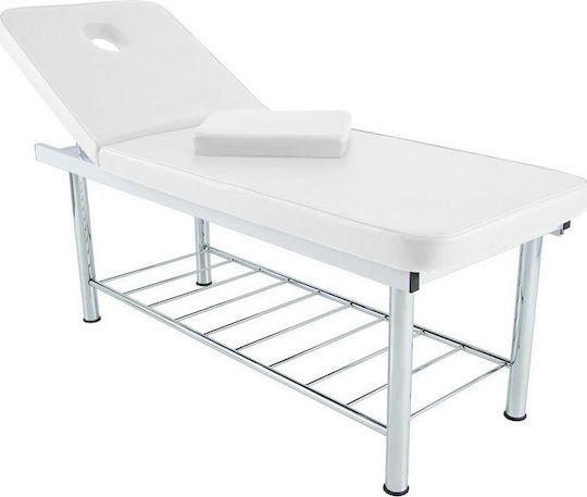 SuperOrtho ST-F-M Metallic White Massage and Physiotherapy Bed 186x63cm