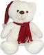 XMASfest Plush Teddy Bear με Κασκόλ Christmas 30 cm.