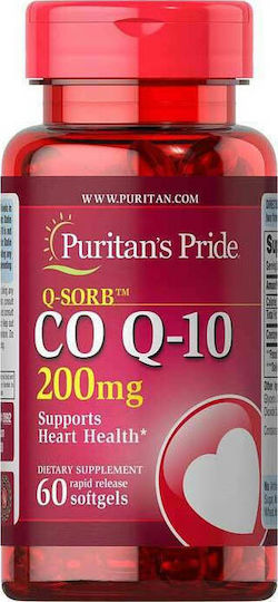 Puritan's Pride Co Q-10 200mg 60 μαλακές κάψουλες