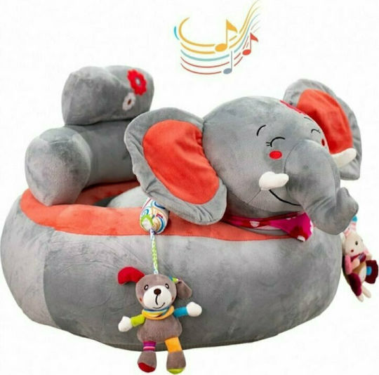 Beanbag Elefănțel 55x50x60 cm Gri