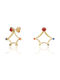 Jcou Earrings made of Silver Gold Plated with Stones JW902G4-04