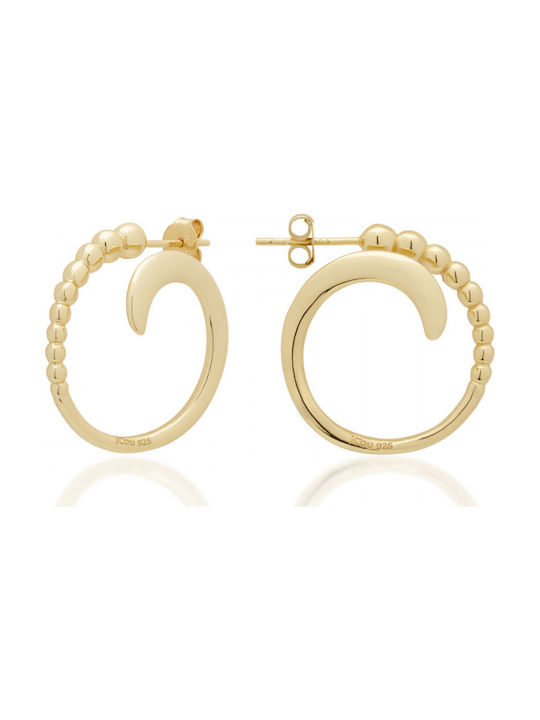 Jcou Earrings Hoops made of Silver Gold Plated JW900G4-05