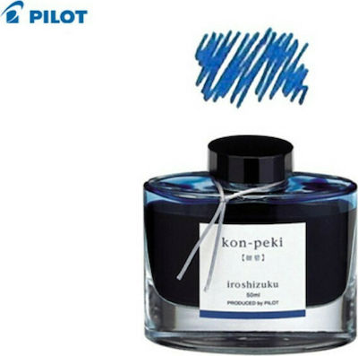 Pilot Iroshizuku Ersatz-Tinte für Füller in Blau Farbe Kon-Peki 50ml - Kon-Peki 50ml 50ml