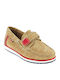 Boys Anatomic PU Leather Moccasins with Velcro Tabac Brown