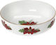 Cryspo Trio Set Weihnachtliche Schüsseln Porzellan Weiß L23xB8.5xH8.5xD23cm. 2Stück