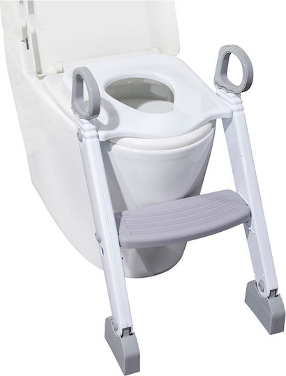 Meetbaby Toddler Toilet Seat with Handles & Stair White