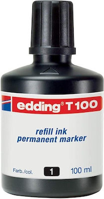 Edding T100 Ersatz-Tinte für Marker in Schwarz Farbe 100ml