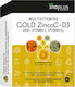 Ino Plus Gold ZincoC-D3 Βιταμίνη για Ενέργεια, Ενίσχυση του Ανοσοποιητικού & τα Μαλλιά 1000iu 20 ταμπλέτες