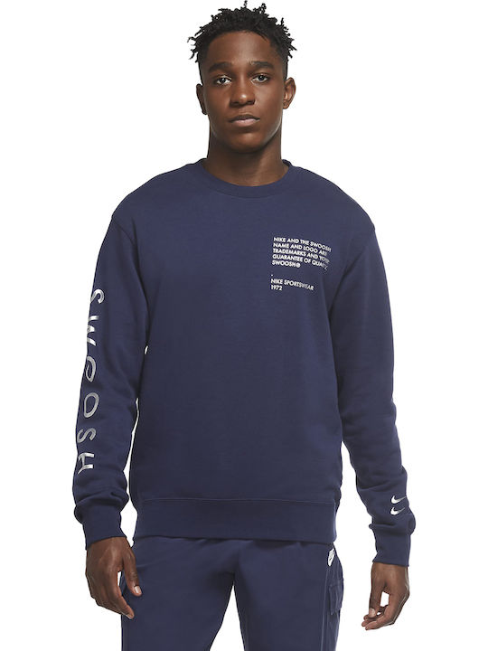 Men's nike sportswear swoosh 1972 crewneck sweatshir on sale