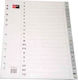 Black Red Plastic Indexes for Documents A4 with Holes 20pcs A-Z Latin