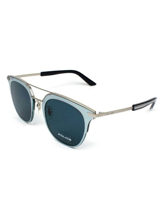 Police Sunglasses with Silver Frame SPL584 0581