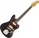 Vintage V65 ReIssued Vibrato Electric Guitar Offset with 2xP90 Pickup Configuration Gloss Black