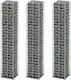 vidaXL Garden Fencing Material Set 25x25x150cm ...