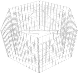 vidaXL Hexagonal Raised Planter Garden Fencing ...