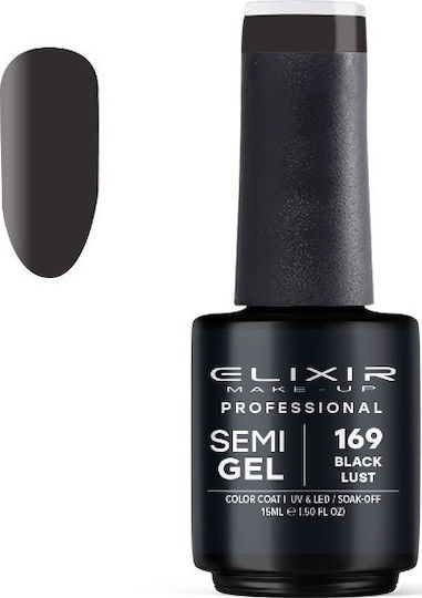 Elixir Semi Gel Ημιμόνιμο Βερνίκι Νυχιών 169 Black Lust 15ml