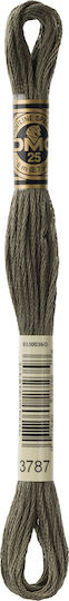 DMC Thread Embroidery Mouliné 117 Cotton in Gray color 8m