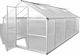 vidaXL 43556 Θερμοκήπιο Τύπου Σπίτι με Σκελετό Αλουμινίου 4.21x2.5x1.95m