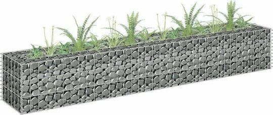 vidaXL Raised Planter Garden Fencing Material 1pcs Silver