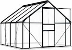 vidaXL 48216 Θερμοκήπιο Τύπου Σπίτι με Σκελετό Αλουμινίου 1.9x2.5x22m