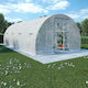 vidaXL 45751 Оранжерия Тунел с Метална Каркаса 6x3x2м