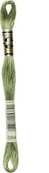 DMC Thread Embroidery Μουλινέ 117 Cotton in Green color 8m Pine Green