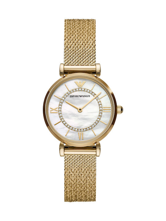 Emporio Armani Women's Watch with Gold Metal Br...