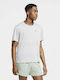 Nike Miler Ανδρικό Αθλητικό T-shirt Κοντομάνικο Dri-Fit Λευκό