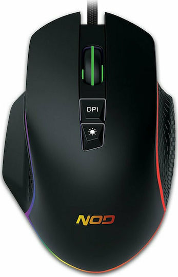 NOD Run Amok RGB Gaming Mouse 6400 DPI Black