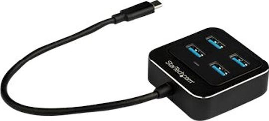 StarTech Hub 4 Porturi USB 3.0 cu Conectare USB-C