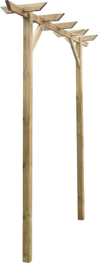 Αψίδα Κήπου από Ξύλο 205x40x203cm Μπεζ 41663