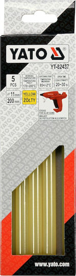 Yato Ράβδοι Σιλικόνης Ράβδοι Σιλικόνης 11,2x200mm Κίτρινο 11.2mm 5τμχ